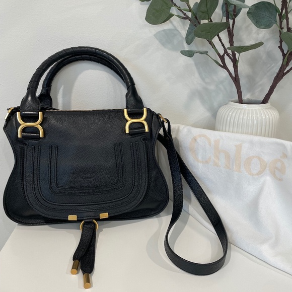 Chloe black small Marcie bag - Picture 1 of 8
